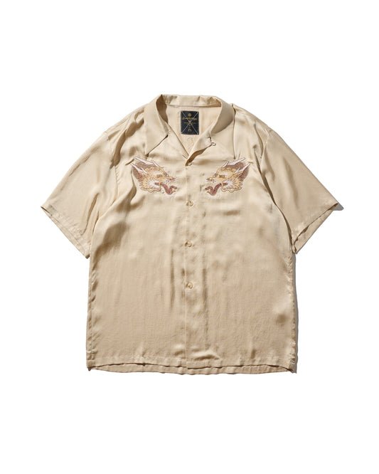 KOWLOON WALLED CITY SILK SHIRT / DESERT BEIGE