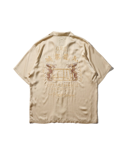 KOWLOON WALLED CITY SILK SHIRT / DESERT BEIGE
