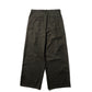 WIDE TWEED TROUSERS / COCOA BROWN
