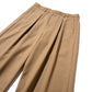 WIDE TWEED TROUSERS / TAN