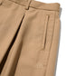 WIDE TWEED TROUSERS / TAN