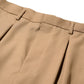 WIDE TWEED TROUSERS / TAN