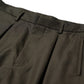 WIDE TWEED TROUSERS / COCOA BROWN