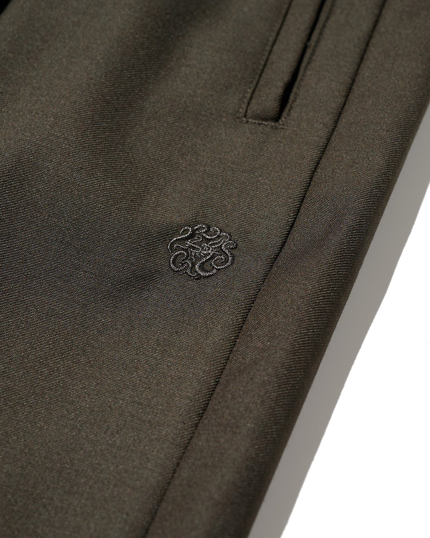 WIDE TWEED TROUSERS / COCOA BROWN
