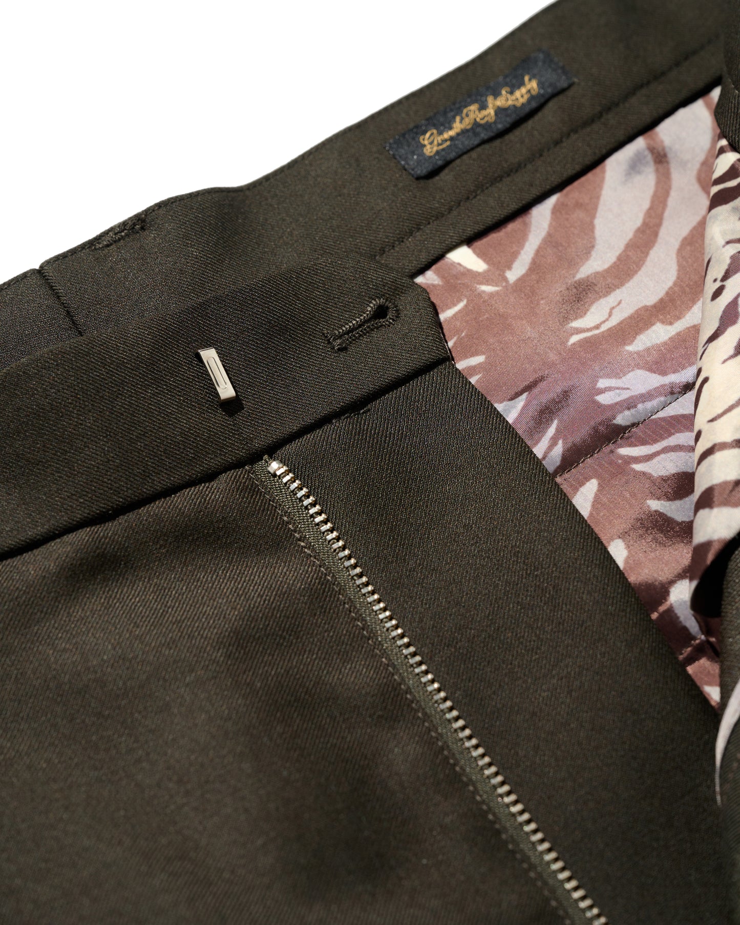 WIDE TWEED TROUSERS / COCOA BROWN