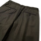 WIDE TWEED TROUSERS / COCOA BROWN