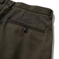WIDE TWEED TROUSERS / COCOA BROWN