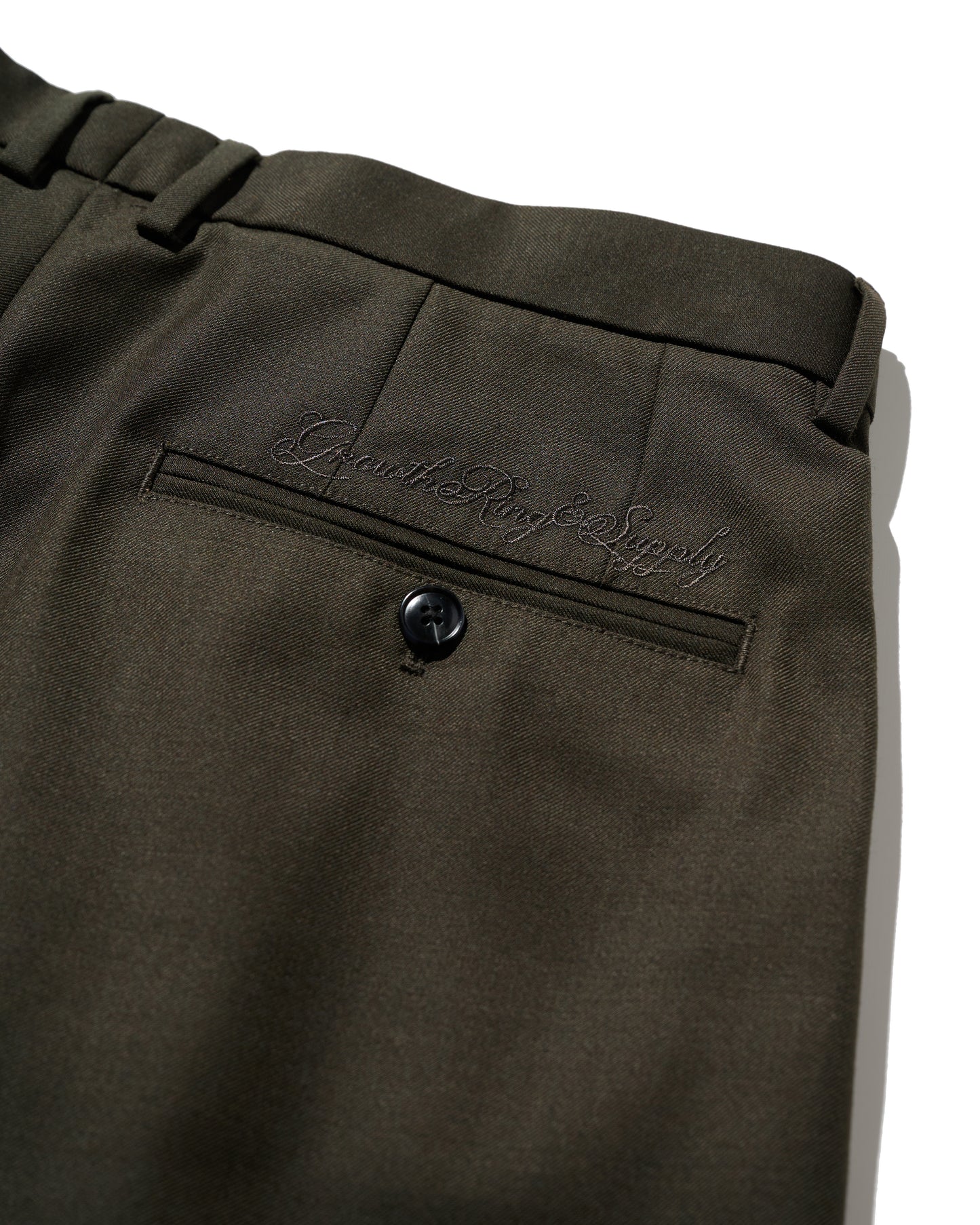 WIDE TWEED TROUSERS / COCOA BROWN