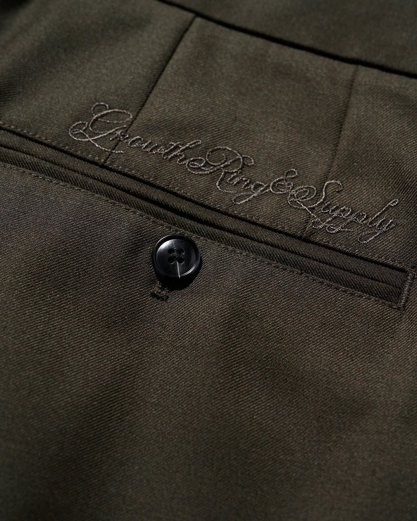 WIDE TWEED TROUSERS / COCOA BROWN
