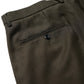 WIDE TWEED TROUSERS / COCOA BROWN