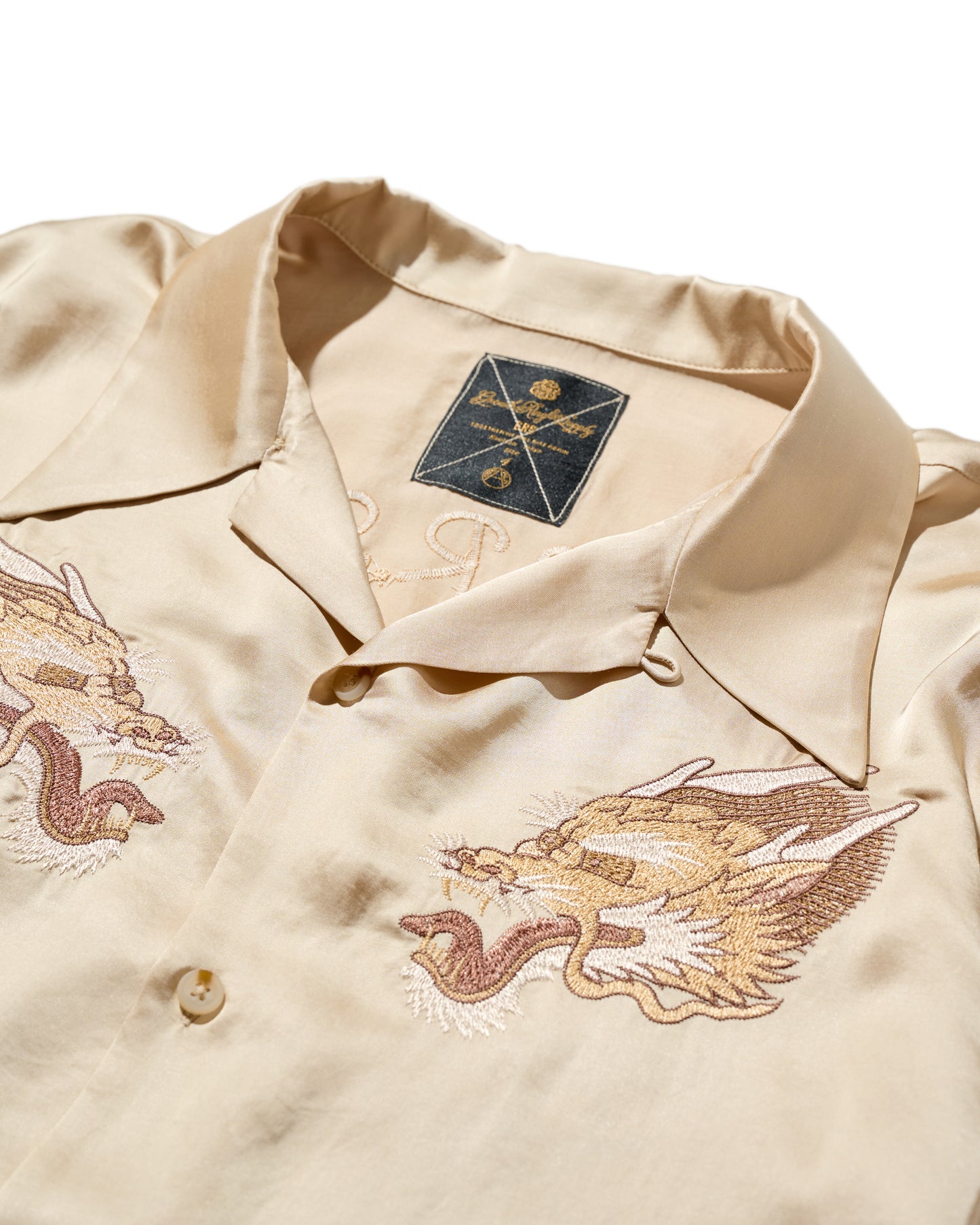 KOWLOON WALLED CITY SILK SHIRT / DESERT BEIGE