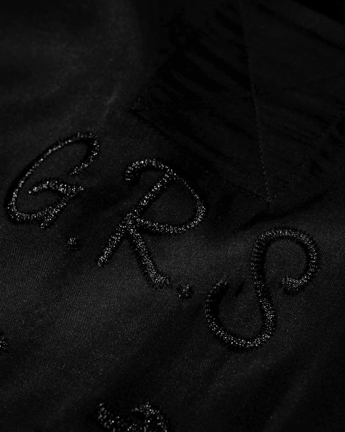 KOWLOON WALLED CITY SILK SHIRT / BLACK