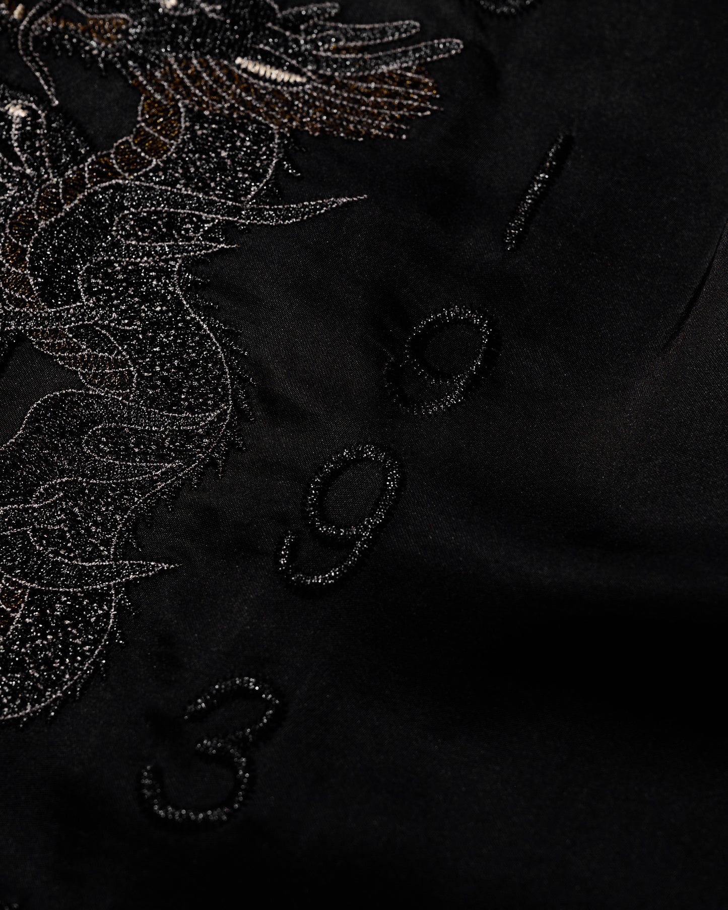 KOWLOON WALLED CITY SILK SHIRT / BLACK