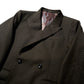 DOUBLE BREASTED TWEED BLAZER / COCOA BROWN