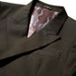 DOUBLE BREASTED TWEED BLAZER / COCOA BROWN