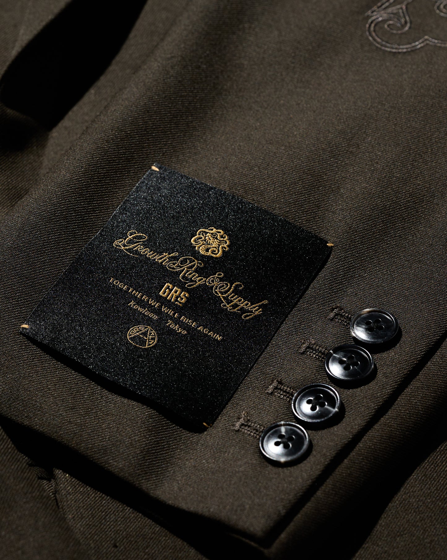 DOUBLE BREASTED TWEED BLAZER / COCOA BROWN