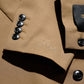 DOUBLE BREASTED TWEED BLAZER / TAN