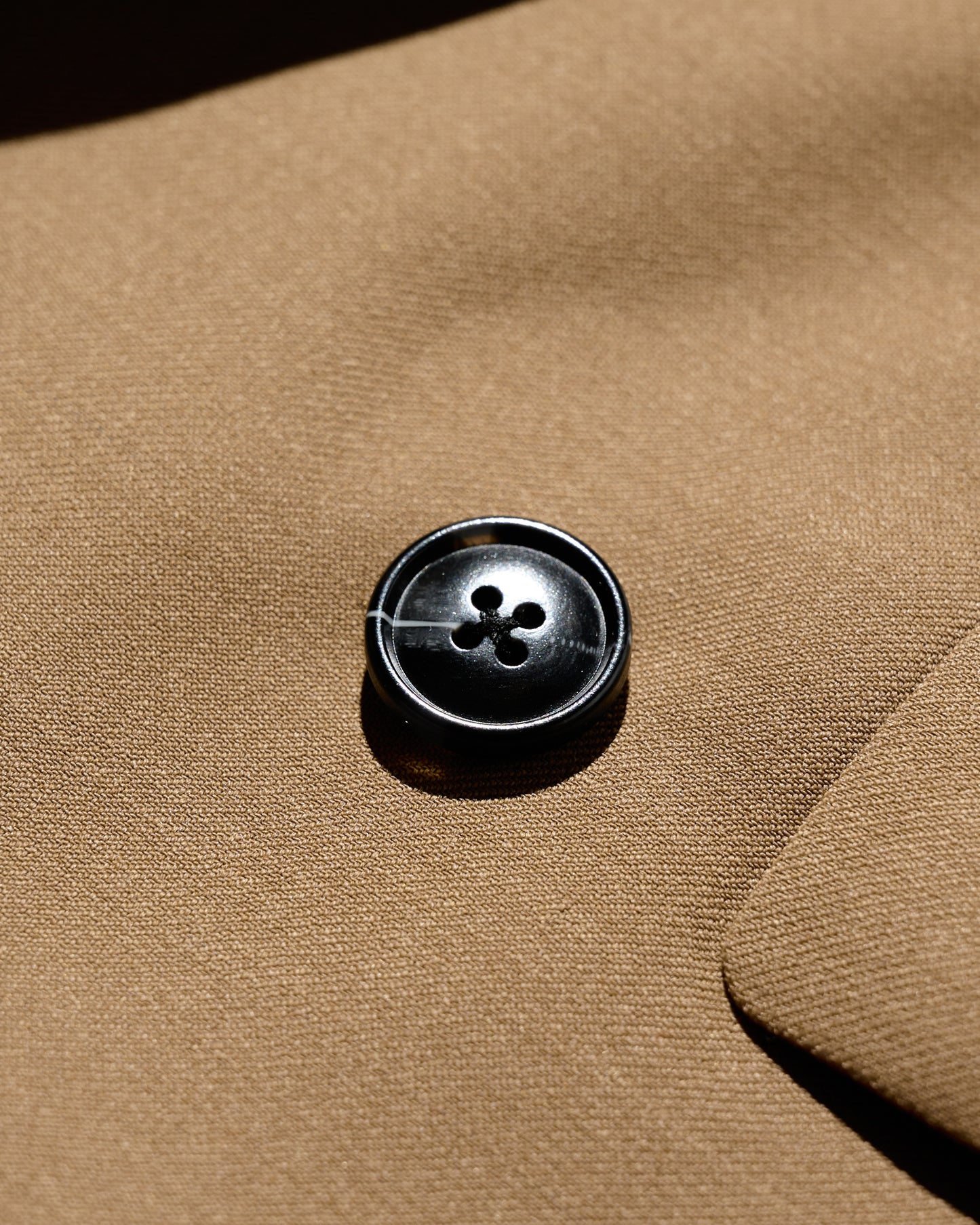 DOUBLE BREASTED TWEED BLAZER / TAN