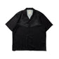 GRS BLACK LEOPARD OPEN COLLAR SHIRT / LEOPARD