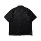 GRS BLACK LEOPARD OPEN COLLAR SHIRT / LEOPARD