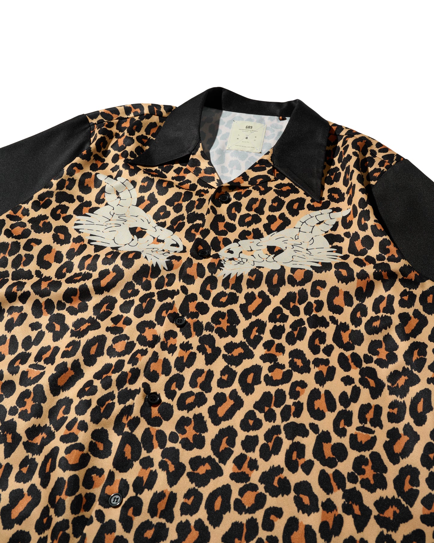 GRS LEOPARD OPEN COLLAR SHIRT / LEOPARD