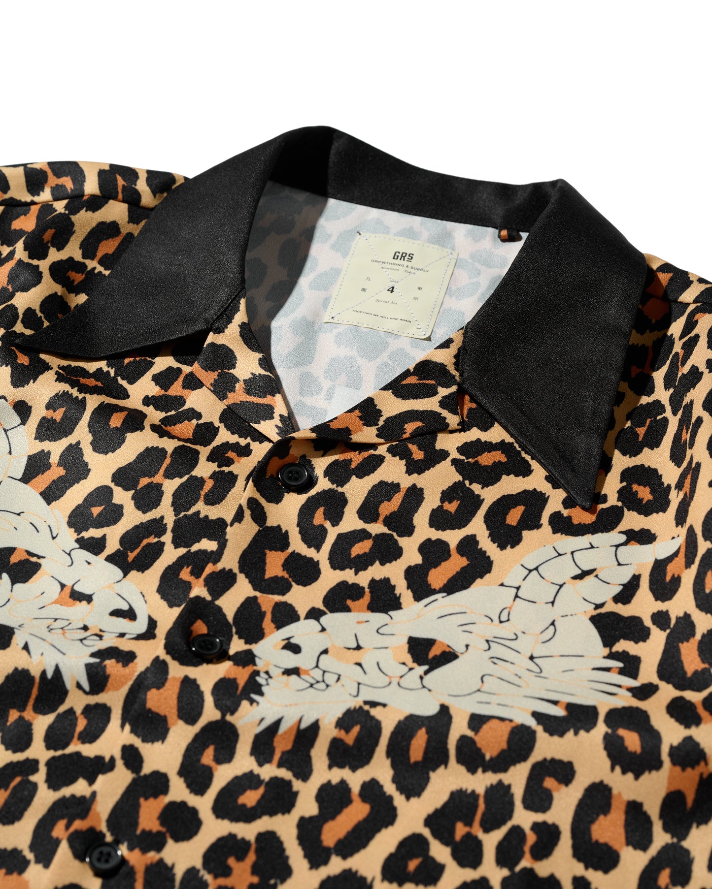GRS LEOPARD OPEN COLLAR SHIRT / LEOPARD
