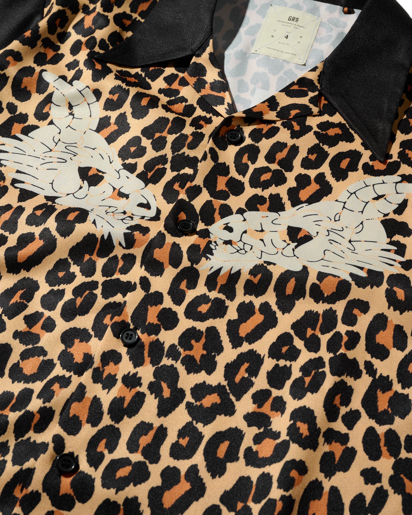 GRS LEOPARD OPEN COLLAR SHIRT / LEOPARD