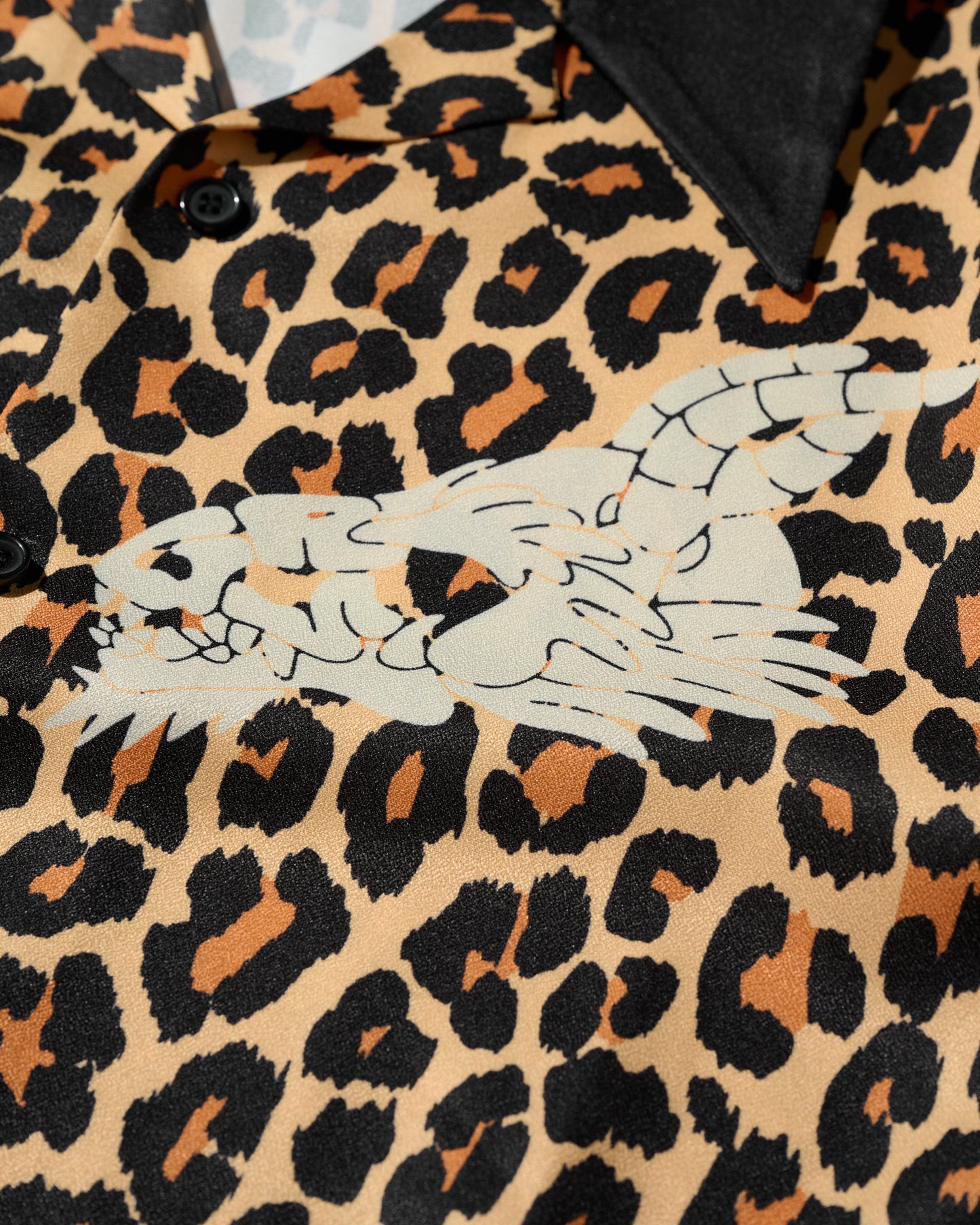 GRS LEOPARD OPEN COLLAR SHIRT / LEOPARD