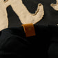 GRS FADED DISTRESSED RED KOWLOON TEE  - WHITE ON BLACK