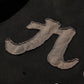 GRS FADED DISTRESSED RED KOWLOON TEE  - GREY ON BLACK