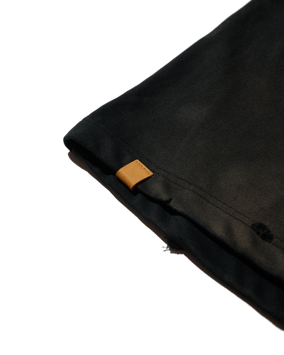 GRS FADED DISTRESSED RED KOWLOON TEE  - GREY ON BLACK