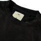 GRS FADED DISTRESSED RED KOWLOON TEE  - GREY ON BLACK