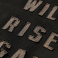 GRS FADED DISTRESSED RED KOWLOON TEE  - GREY ON BLACK