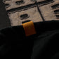 GRS FADED DISTRESSED RED KOWLOON TEE  - GREY ON BLACK