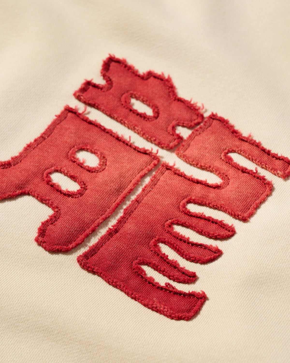 GRS FADED DISTRESSED KOWLOON TEE - RED ON WHITE