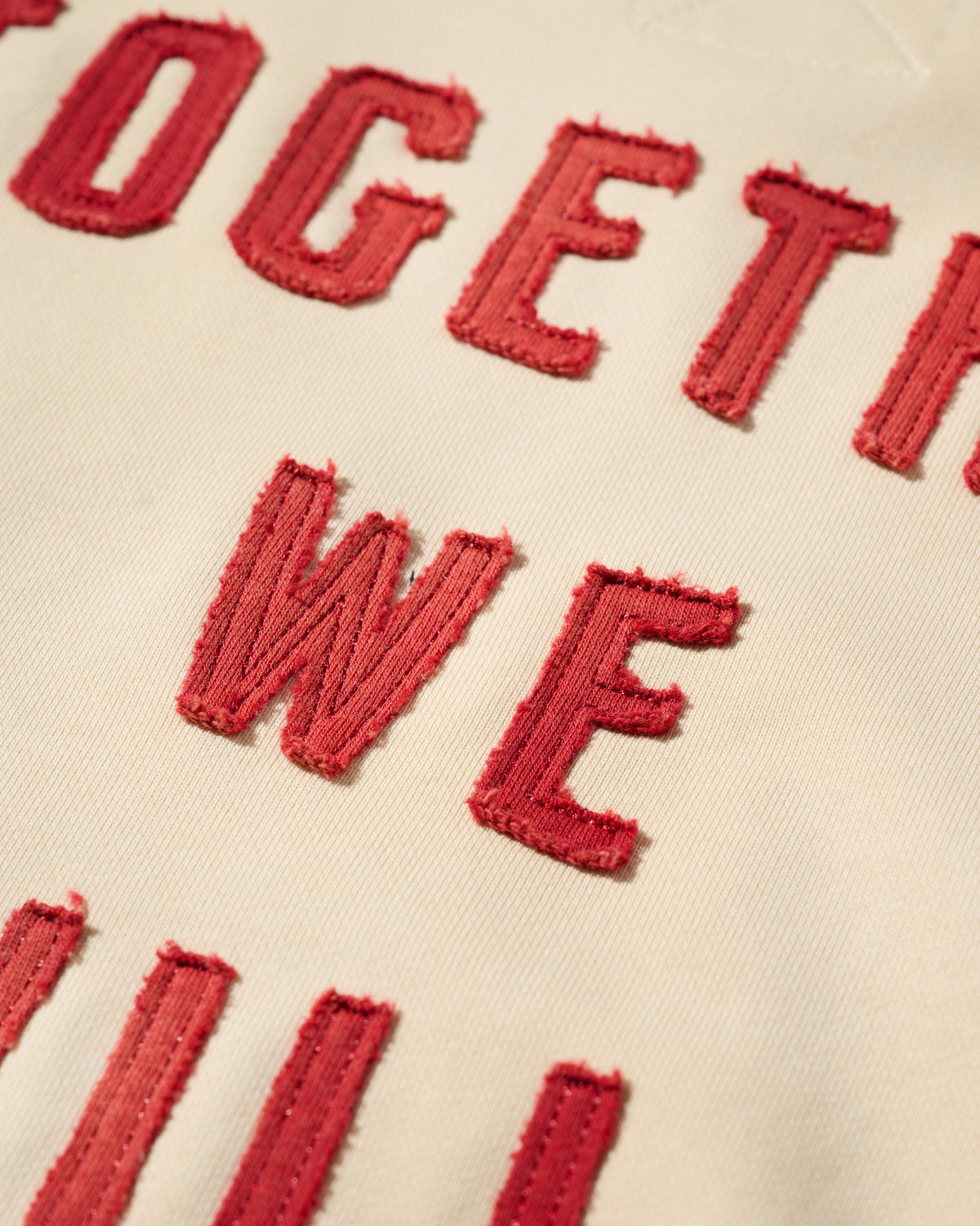 GRS FADED DISTRESSED KOWLOON TEE - RED ON WHITE