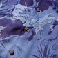 DRAGON & TIGER OVERPRINT CREPE SHIRT / INDIGO BLUE