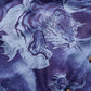 DRAGON & TIGER OVERPRINT CREPE SHIRT / INDIGO BLUE