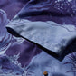 DRAGON & TIGER OVERPRINT CREPE SHIRT / INDIGO BLUE