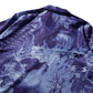 DRAGON & TIGER OVERPRINT CREPE SHIRT / INDIGO BLUE