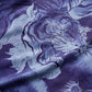 DRAGON & TIGER OVERPRINT CREPE SHIRT / INDIGO BLUE