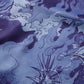 DRAGON & TIGER OVERPRINT CREPE SHIRT / INDIGO BLUE