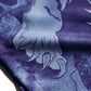 DRAGON & TIGER OVERPRINT CREPE SHIRT / INDIGO BLUE