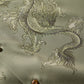 DOUBLE DRAGON OVERPRINT CREPE SHIRT / SAGE GREEN
