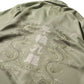 DOUBLE DRAGON OVERPRINT CREPE SHIRT / SAGE GREEN