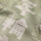 DOUBLE DRAGON OVERPRINT CREPE SHIRT / SAGE GREEN