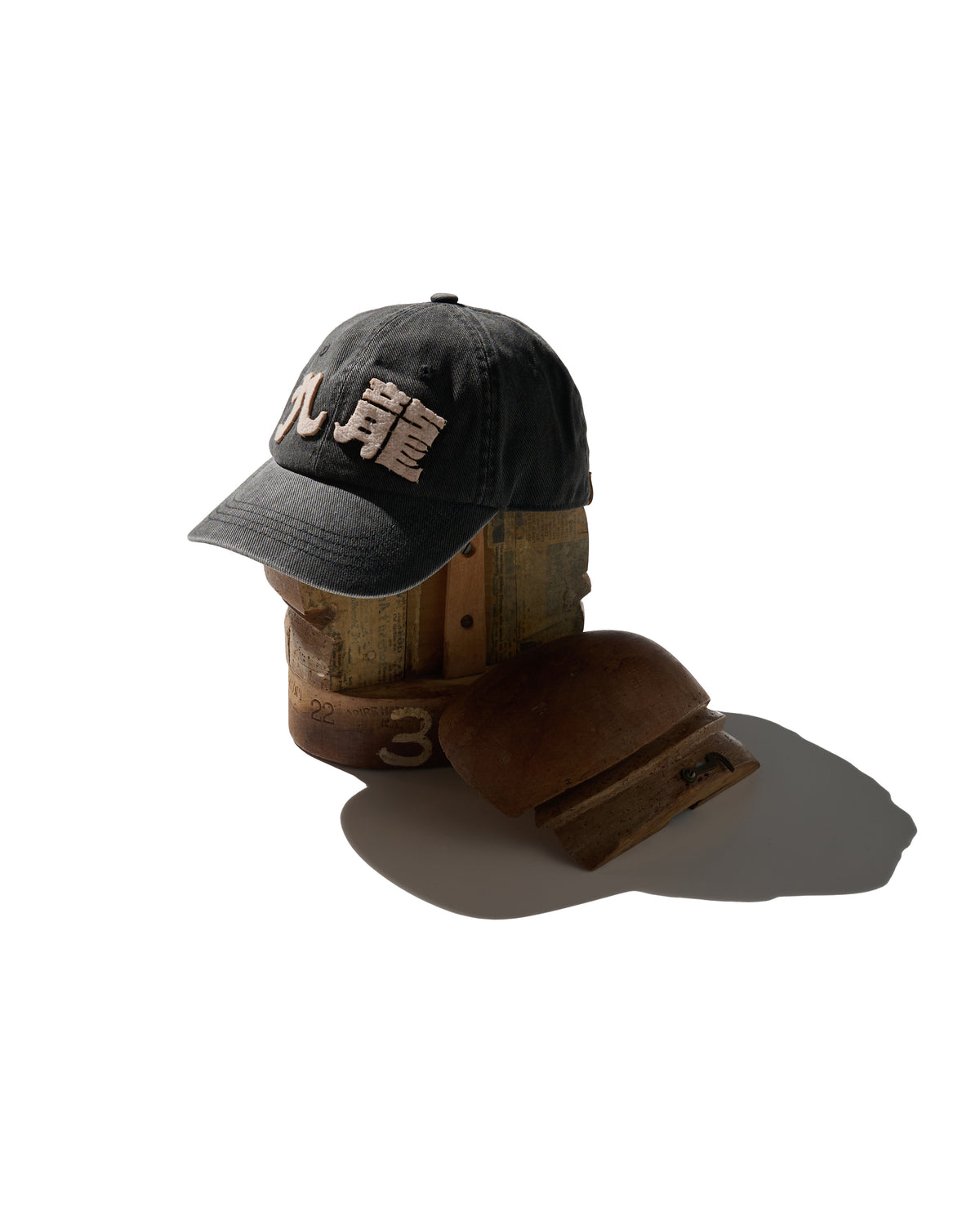 GRS FADED WASHED QUILTED KOWLOON CAP / BLACK