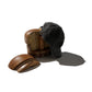 GRS FADED WASHED QUILTED KOWLOON CAP / BLACK ON WHITE