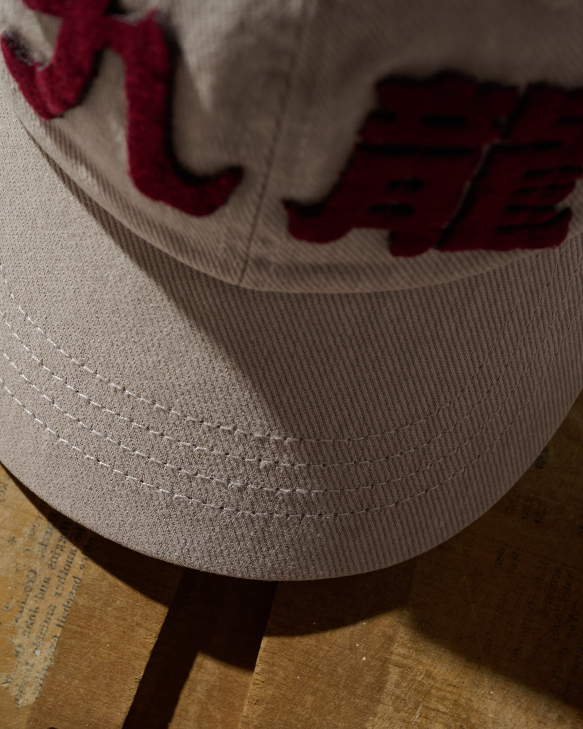 GRS FADED WASHED QUILTED KOWLOON CAP / GREY WHITE