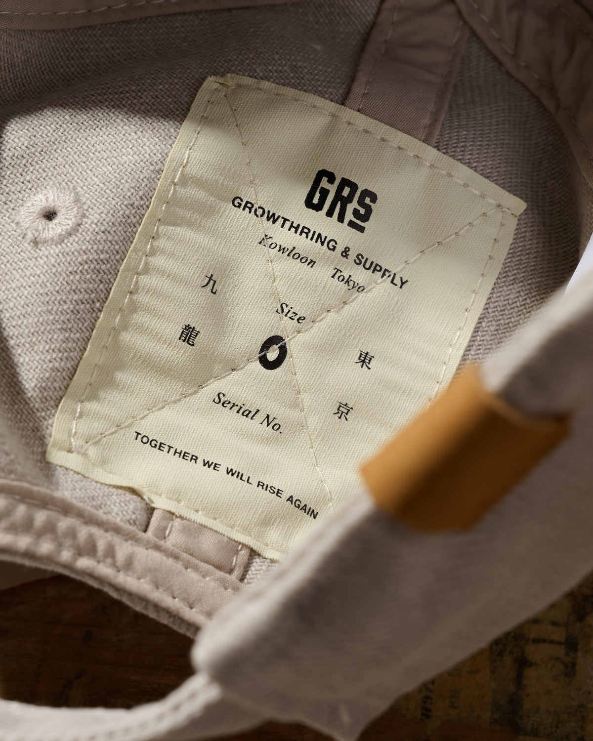 GRS FADED WASHED QUILTED KOWLOON CAP / GREY WHITE